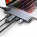 BASEUS HUB ADAPTER 7 W 1 DO APPLE MACBOOK SZARY - Galeria zdjęcie 2