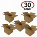 KARTON KLAPOWY, pudełko zrobione z tektury 3W 3 warstwowej, kolor szaro/brązowy, 200X200X200mm + BIGA 155 320G/M2 30 SZTUK - Galeria zdjęcie 1