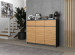 Komoda 3D3S 120x40xH97 antracyt/artisan - Galeria zdjęcie 3