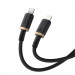 Kabel Baseus Dura Typ C 20W 1m (czarno-złoty) - Galeria zdjęcie 4