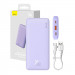 BASEUS POWERBANK AIRPOW 10000MAH 20W (FIOLETOWY) - Galeria zdjęcie 8