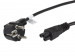 Lanberg kabel zasilający do laptopa cee 7/7->c5 ca-c5ca-11cc-0018-bk - Galeria zdjęcie 1