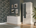 SZAFA ROMANA 80X205 BIAŁA Z LUSTREM - Galeria zdjęcie 5