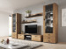 Półka 125cm (2szt) SOHO dąb lefkas + czarny - Galeria zdjęcie 7
