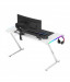 Biurko gamingowe Huzaro Hero 2.5 White RGB - Galeria zdjęcie 4