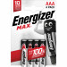 ENERGIZER BATERIE ALKALICZNE MAX AAA LR03, 4 SZTUKI, OPAKOWANIE ECO - Galeria zdjęcie 1