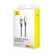 Kabel Baseus Unbreakable Typ C-Typ C 100W 1m (biały) - Galeria zdjęcie 7