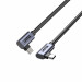 UNITEK KABEL USB-C KĄTOWY 90°/90° PD 100W M/M 1M - Galeria zdjęcie 3