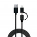 SAVIO KABEL 2W1 USB-MICRO USB/TYP C 2.1A 1M CL-128 - Galeria zdjęcie 1