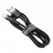 BASEUS KABEL LIGHTNING USB 2,4A 1M SZARO-CZARNY - Galeria zdjęcie 1