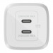 Ładowarka Belkin BoostCharge Pro Dual USB-C PD 3.0 PPS GaN Wall Charger 45W White - Galeria zdjęcie 2