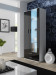 Witryna SOHO S6 2D2S biały/ czarny połysk - Galeria zdjęcie 1