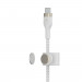 Kabel Belkin BoostCharge Pro Flex USB-C Cable with Lightning Connector 3m Silicone oplot White - Galeria zdjęcie 5