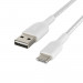 Kabel Belkin BoostCharge Braided USB-C to USB-A Cable 3m oplot White - Galeria zdjęcie 2