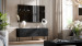 Szafka RTV 3D PALAZZO BIS 151x40x60 czarny mat - Galeria zdjęcie 3