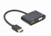 GEMBIRD ADAPTER HDMI - HDMI + VGA + AUDIO I ZASILA - Galeria zdjęcie 1