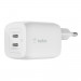 Ładowarka Belkin BoostCharge Pro Dual USB-C PD 3.0 PPS GaN Wall Charger 65W White - Galeria zdjęcie 1