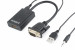 Gembird adapter vga -> hdmi z audio, czarny, 0.15m a-vga-hdmi-01 - Galeria zdjęcie 3