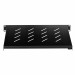 Lanberg półka do szaf 19'' 600mm (1U, 483x300mm, udźwig do 25kg) czarna - Galeria zdjęcie 3