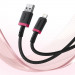 Kabel Baseus Dura 2.4A 1m (czerwono-czarny) - Galeria zdjęcie 7