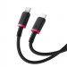 Kabel Baseus Dura Typ C 20W 1m (czerwono-czarny) - Galeria zdjęcie 4