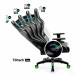 Fotel gamingowy DIABLO X-ONE 2.0 normal fotel czarno-zielony - Galeria zdjęcie 6
