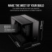 2500X Tempered Glass mATX Mid-Tower, Black - Galeria zdjęcie 6