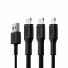 GREEN CELL ZESTAW KABLI 3X USB-LIGHTNING 1,2M - Galeria zdjęcie 1