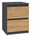 Szafka nocna M2 30x30xH40 antracyt/artisan - Galeria zdjęcie 1