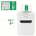 Leitz Niszczarka IQ Protect Premium 8X, P4, 8 kartek, 14 l kosz - Galeria zdjęcie 7