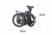 JOBOBIKE Sam - Składany Rower Elektryczny Miejski Dla Seniora 250W Szary - Galeria zdjęcie 9
