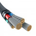 Kabel Baseus Unbreakable USB-IP 2.4A 1m (biały) - Galeria zdjęcie 6