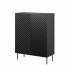 Regał 2D2SZ ONDA 98x45x127 czarny - Galeria zdjęcie 1