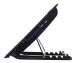 VAKOSS PODSTAWKA CHŁODZĄCA POD NOTEBOOKA 17",1 WENTYLATOR, LED, REGULACJA WYSOKOŚCI, LF-1860AL CZARNA - Galeria zdjęcie 4