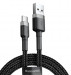 BASEUS KABEL USB-C CAFULE CATKLF-UG1 2A 3M CZARNY - Galeria zdjęcie 1