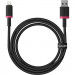 Kabel Baseus Dura 2.4A 1m (czerwono-czarny) - Galeria zdjęcie 1