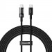 Kabel Baseus Gem Typ C-Typc C 100W 2m (czarny) - Galeria zdjęcie 1