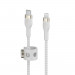 Kabel Belkin BoostCharge Pro Flex USB-C Cable with Lightning Connector 3m Silicone oplot White - Galeria zdjęcie 2
