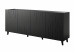Komoda BARI 200x42x82 czarny mat - Galeria zdjęcie 1