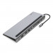 Hub Belkin Connect USB-C 11-in-1 Multiport Dock 1x4k HDMI/1xDisplayPort/1xVGA/3xUSB-A/1xUSB-C PD/1xRJ45 Gigabit/1xSD Card reader/1xMicroSD Card reader/1xAudio Grey - Galeria zdjęcie 3