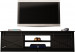 Szafka RTV GRANERO 200x56,7x35 czarny/czarny poł - Galeria zdjęcie 3