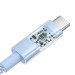 Kabel Baseus Gem Typ C-Typ C 100W 2m (niebieski) - Galeria zdjęcie 4