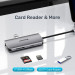 UNITEK AKTYWNY HUB USB-C 2X HDMI 4K, RJ45, PD 100W - Galeria zdjęcie 5