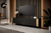 Szafka RTV FARO 200x42x52 czarny mat + dąb craft - Galeria zdjęcie 3