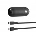 Ładowarka samochodowa Belkin BoostCharge 30W USB-C Car Charger + USB-C to Lightning cable Black - Galeria zdjęcie 1