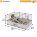 FERPLAST Modular 2 - klatka dla królika i świnki morskiej - 109 x 72 x 56cm - Galeria zdjęcie 2