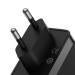 BASEUS ŁADOWARKA SIECIOWA 2X USB-C + USB (CZARNA) - Galeria zdjęcie 2