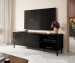 Szafka RTV ABETO 150x42x52 czarny/czarny połysk - Galeria zdjęcie 7