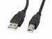 LANBERG KABEL USB 2.0 AM-BM 5M, CZARNY - Galeria zdjęcie 1