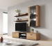 Półka 125cm (2szt) SOHO dąb lefkas + czarny - Galeria zdjęcie 6